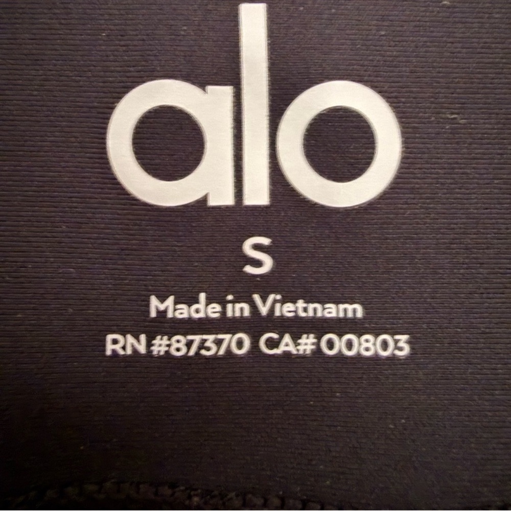 Alo High Waist Airbrush Leggings Black Size S - Picture 8 of 8